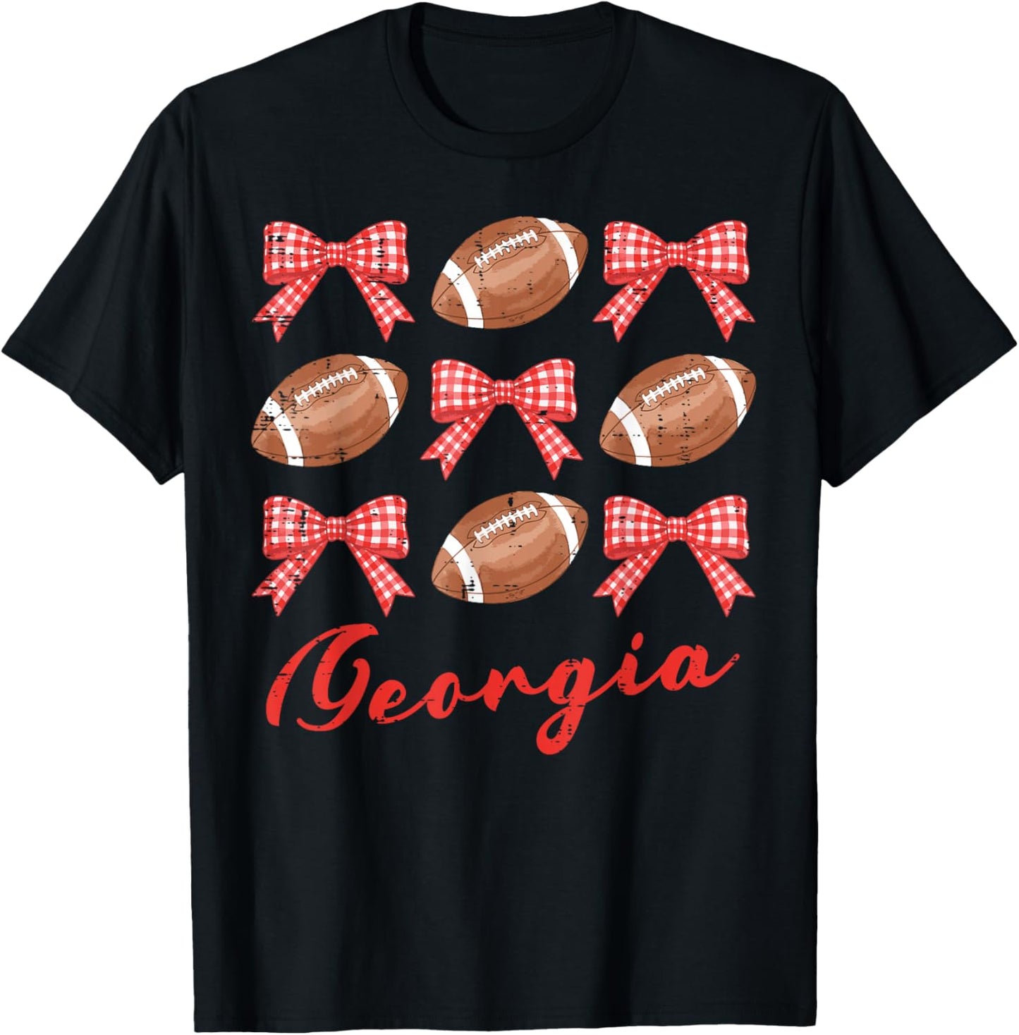 Georgia Women Kids Boys Girls Youth Teen Men T-Shirt - T-Shirt | Black