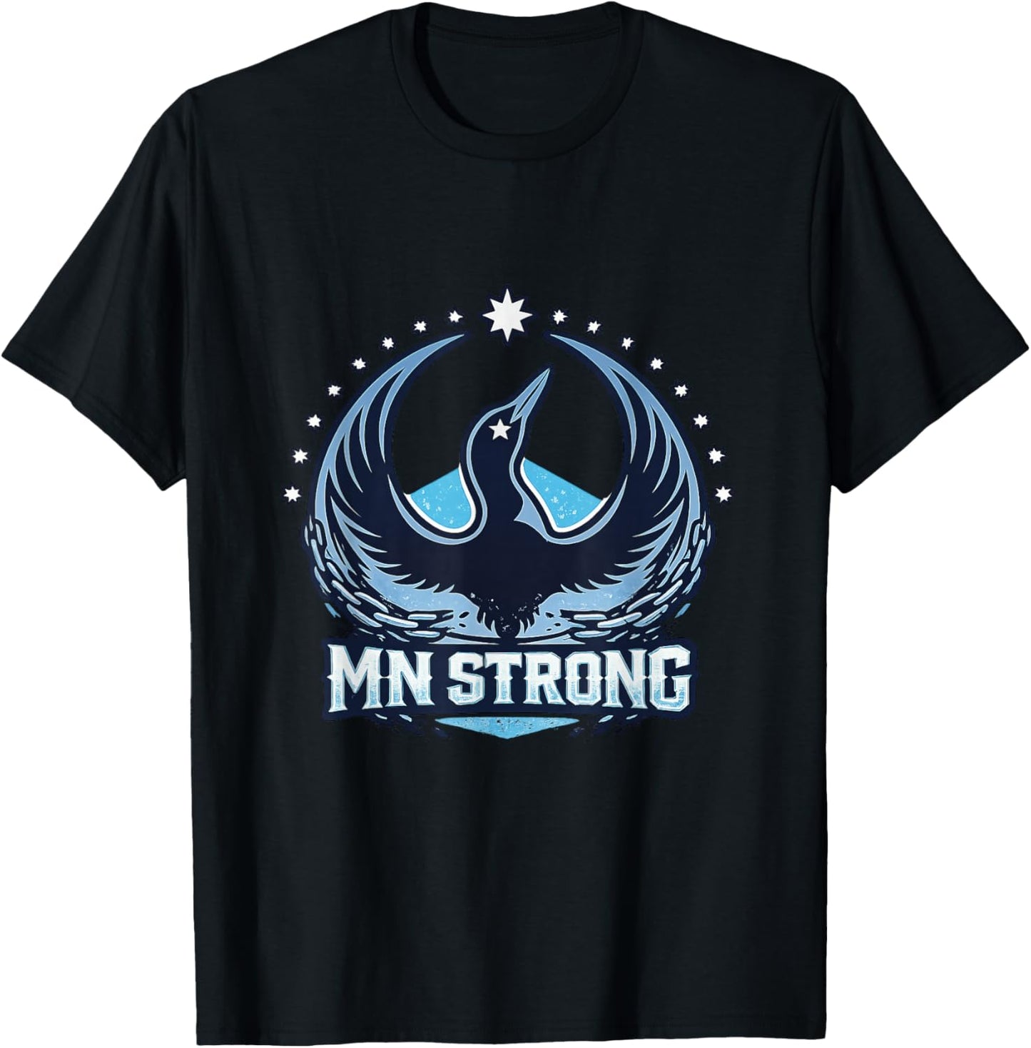 MN Strong Minnesota Loon Unity T-Shirt - T-Shirt | Black
