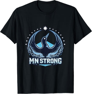 MN Strong Minnesota Loon Unity T-Shirt - T-Shirt | Black