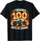 100 Days of School Boys Kids 100 Days Smarter 100th Day T-Shirt - T-Shirt | Black