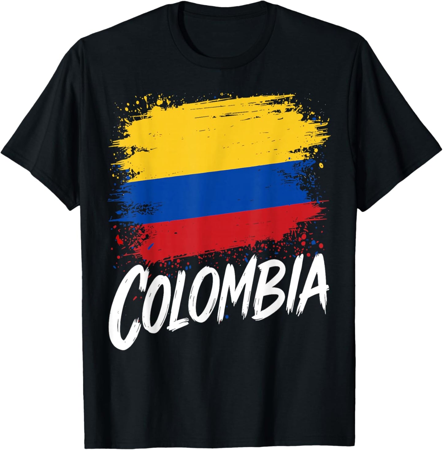 Colombia Lover Colombian Flag T-Shirt - T-Shirt | Black