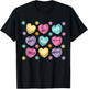 Spanish Valentine Conversation Hearts Feliz San Valentín T-Shirt - T-Shirt | Black