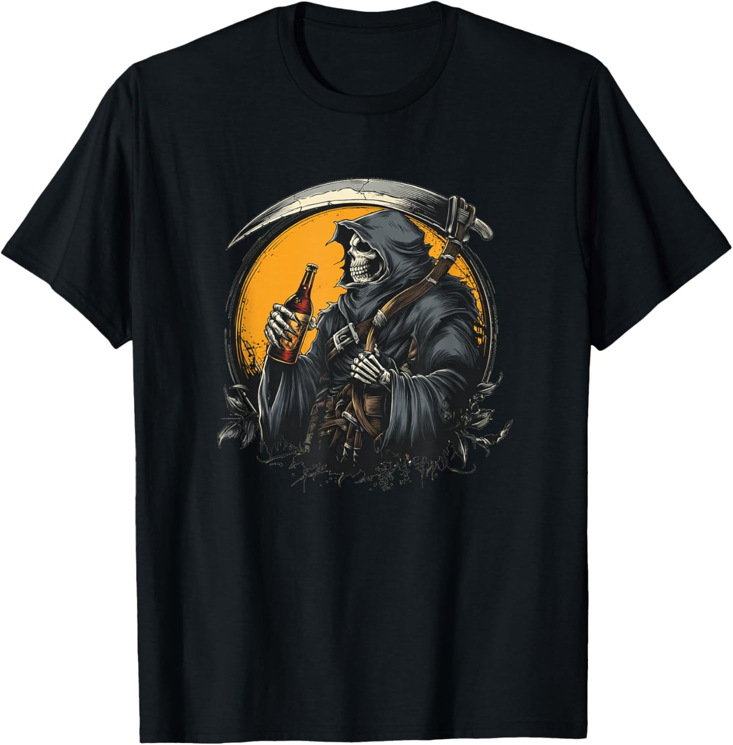 Cool Grim Reaper Costume for Beer Night T-Shirt - T-Shirt | Black