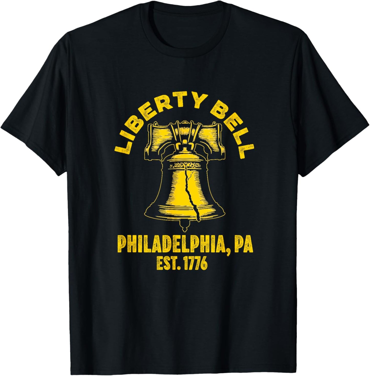 Liberty Bell Souvenir Philadelphia PA The State House Bell T-Shirt - T-Shirt | Black