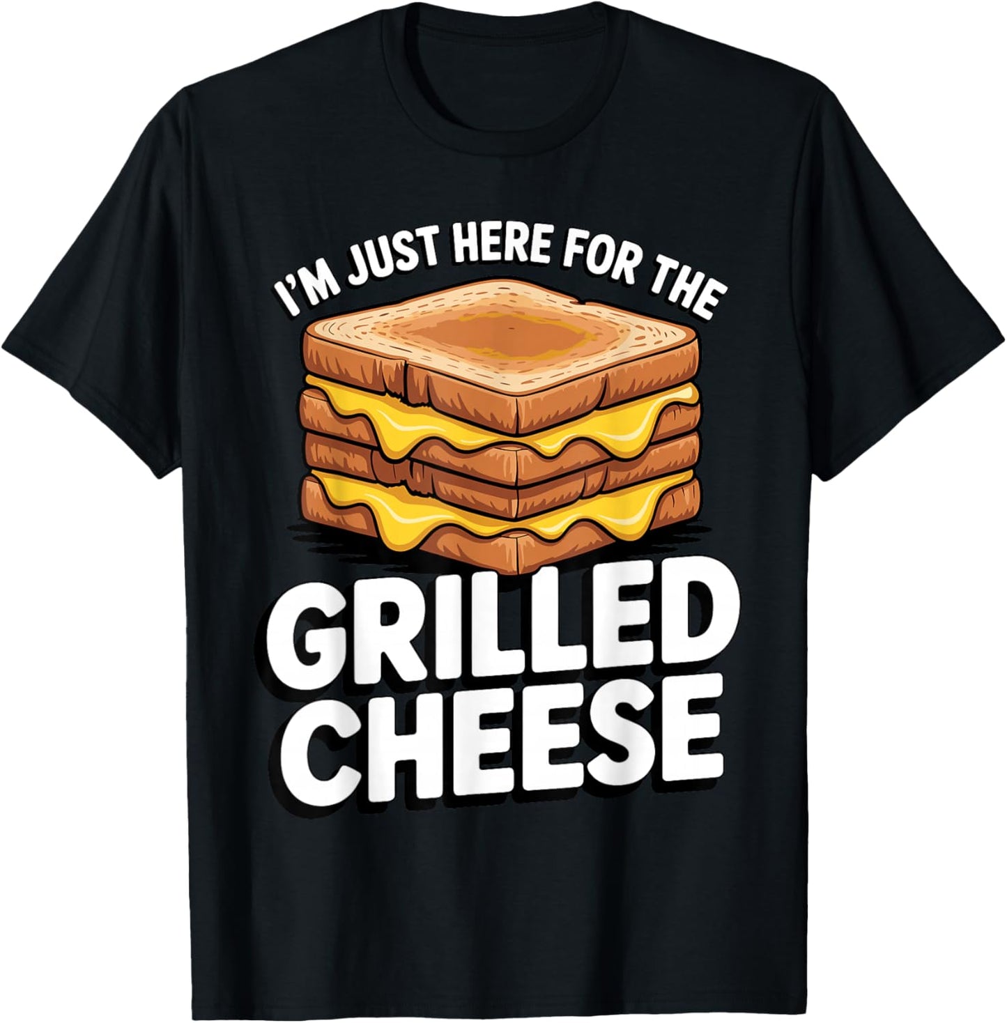 Funny Grilled Cheese Art Women Grilled Cheese Lover T-Shirt - T-Shirt | Black