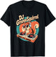 DJ Groove Squirrel Retro Turntable Club Vibes T-Shirt - T-Shirt | Black