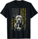 Pitbull US Flag Pit Bull America T-Shirt - T-Shirt | Black