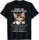 Cat - Cup of Fuckoffee One Splash of No One Cares A Dash T-Shirt - T-Shirt | Black