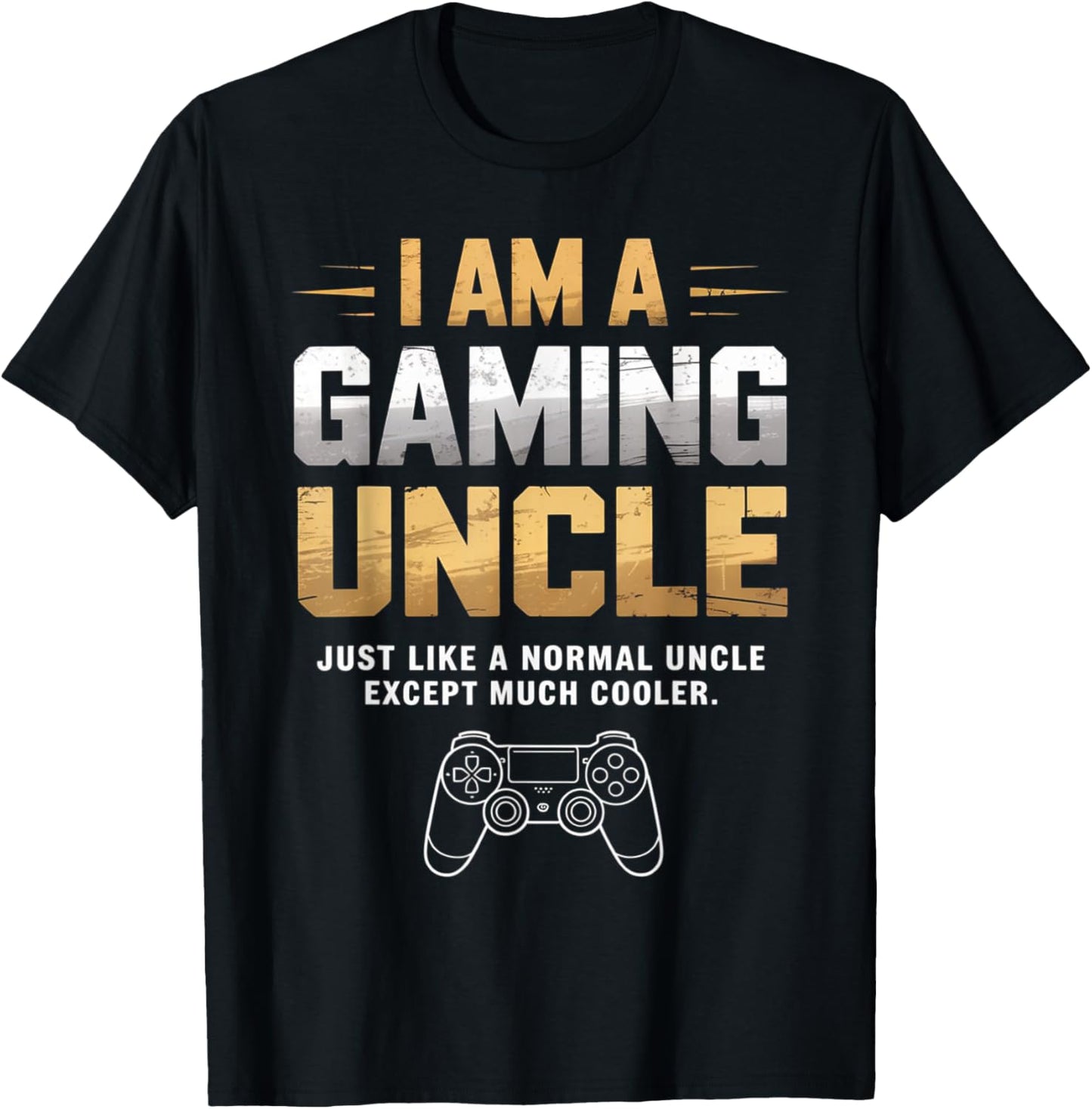 Gaming Uncle Cooler Than Normal Uncle for Boys T-Shirt - T-Shirt | Black