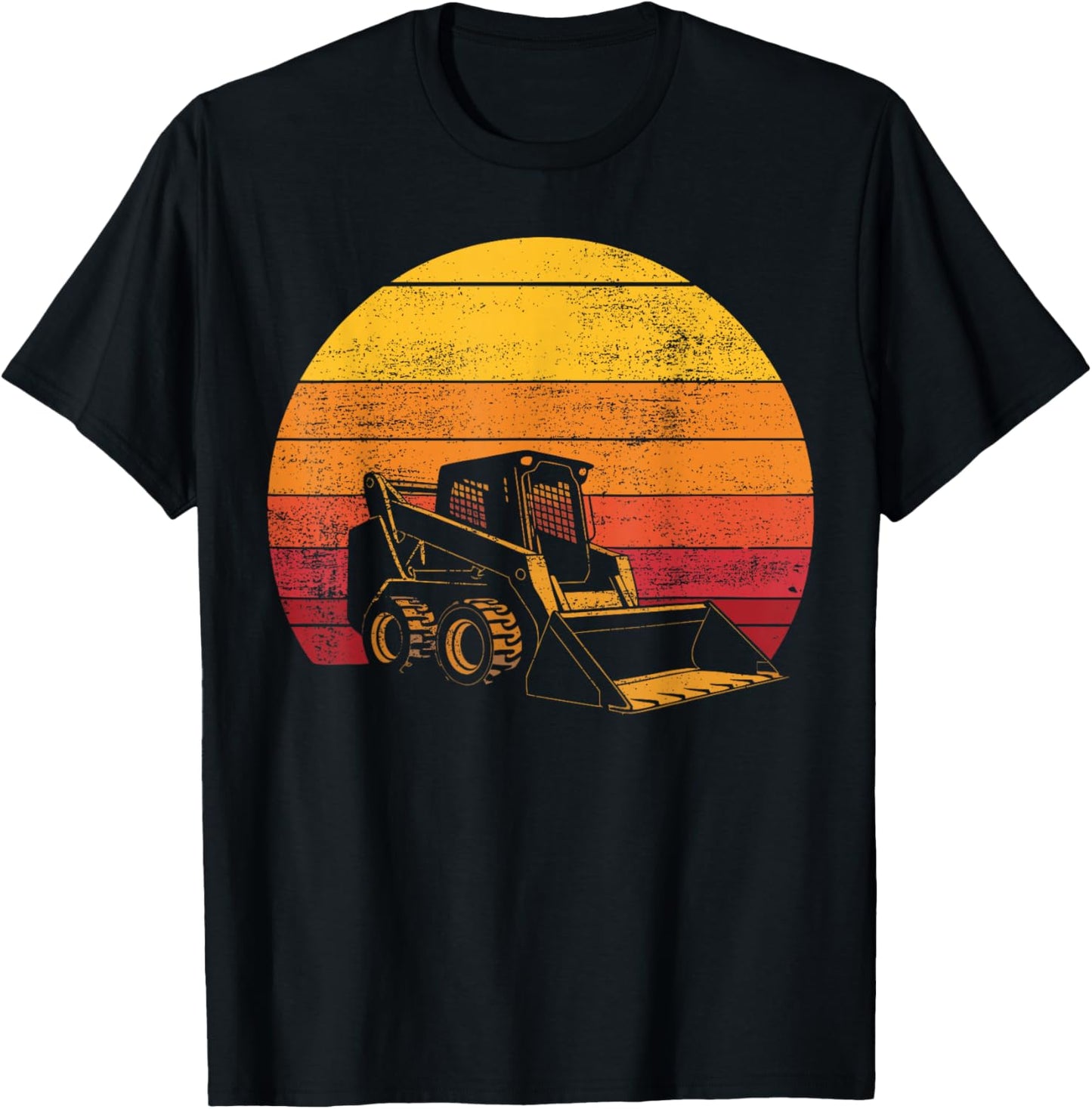 Vintage Skid Steer T-Shirt - T-Shirt | Black