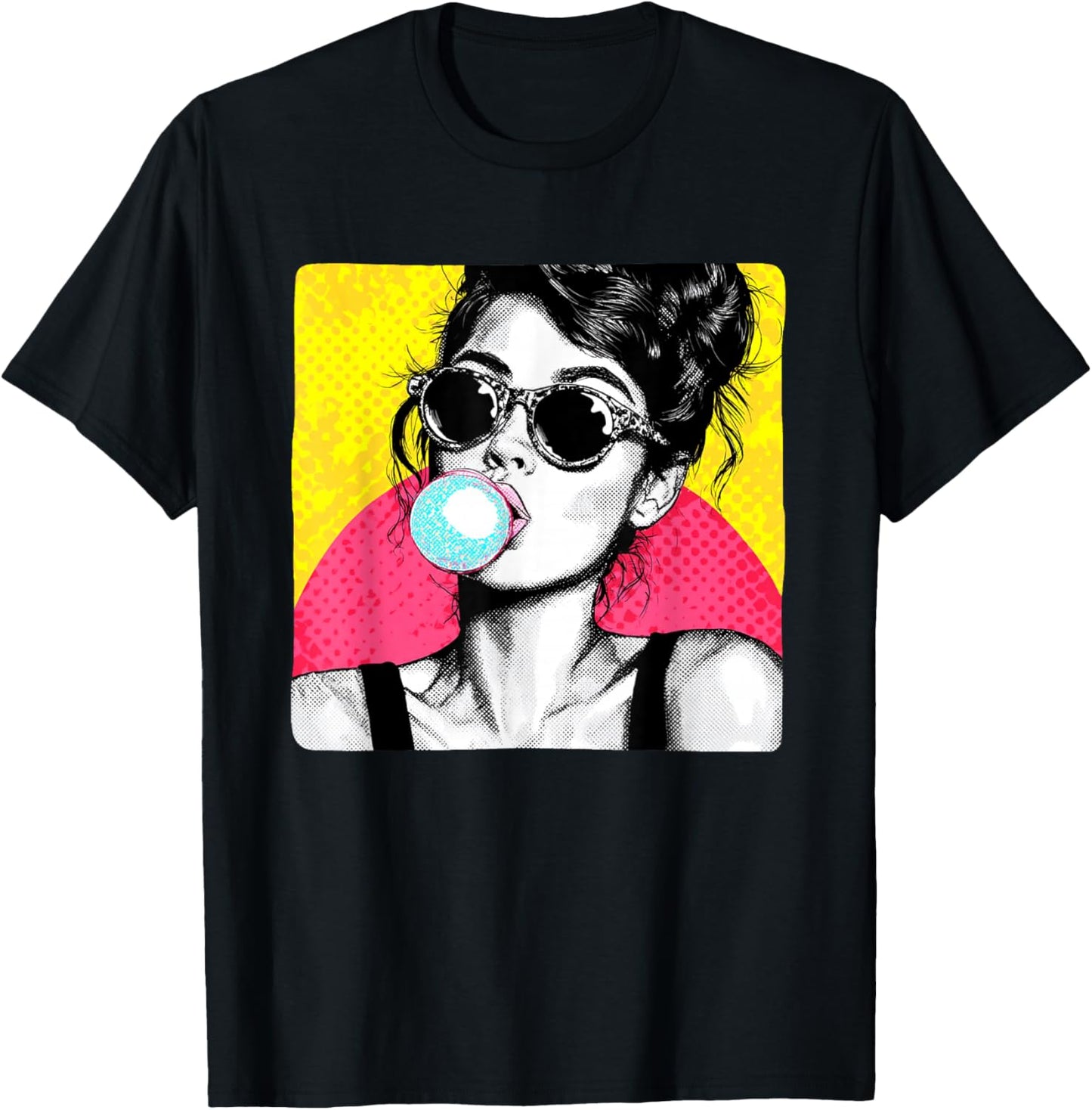 Beautiful Chewing Gum Girl Costume T-Shirt - T-Shirt | Black