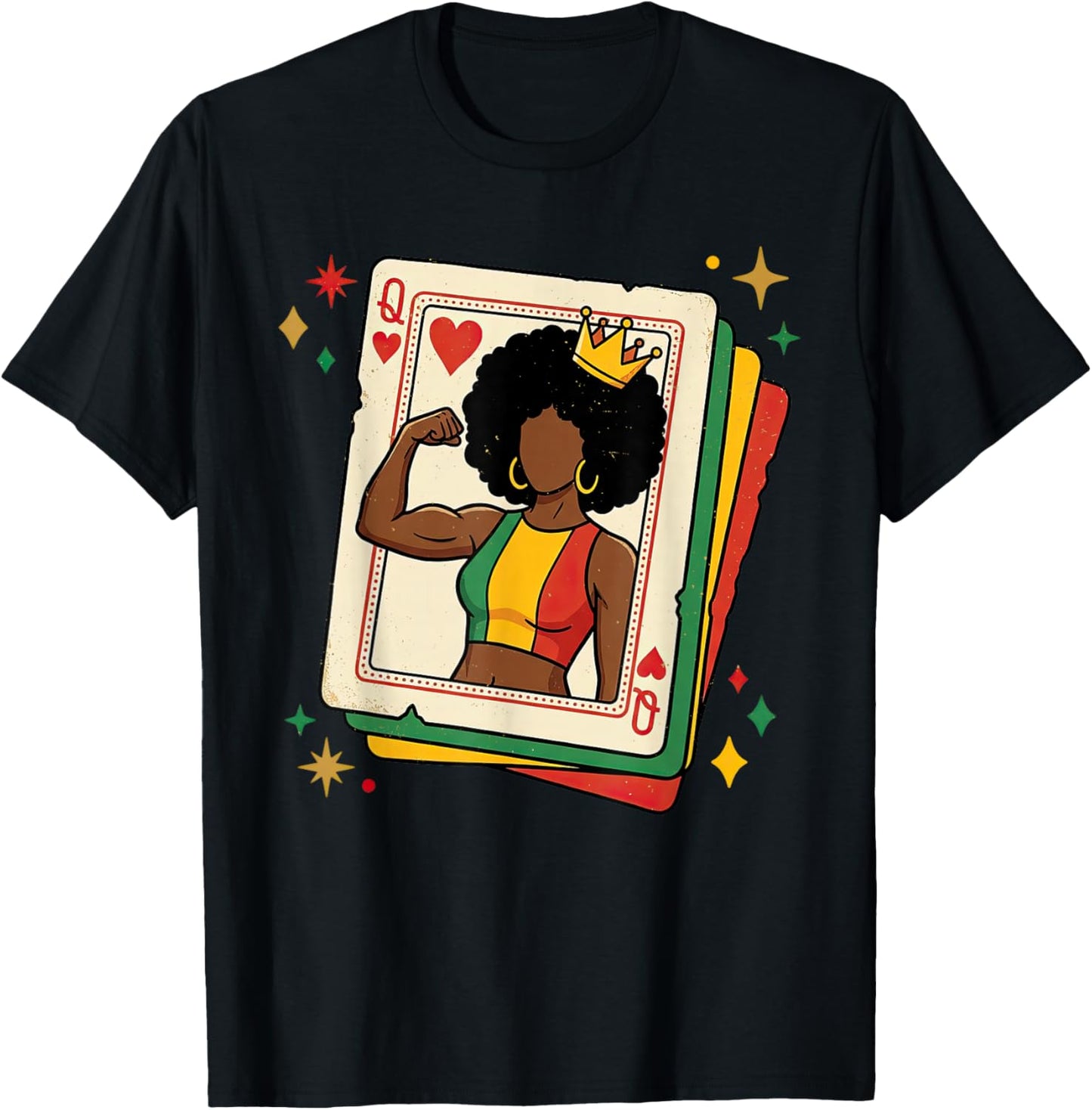 Black Queen African American Black History Month Melanin T-Shirt - T-Shirt | Black