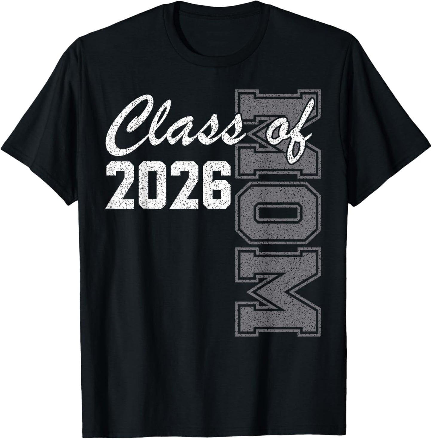 Proud Mom of Class of 2026 Senior Mom 2026 Graduation T-Shirt - T-Shirt | Black
