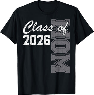 Proud Mom of Class of 2026 Senior Mom 2026 Graduation T-Shirt - T-Shirt | Black