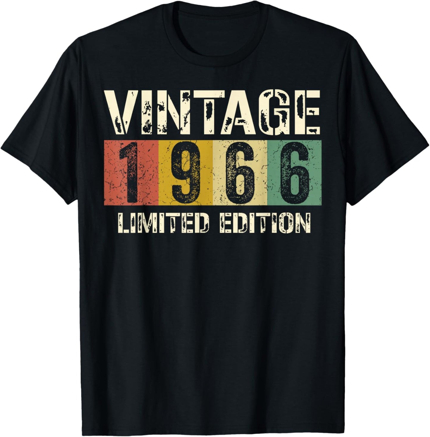 Classic 60 Birthday Decorations Men 60yr 1966 60th Birthday T-Shirt - T-Shirt | Black
