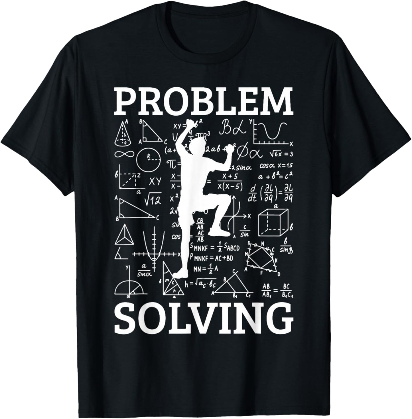 Climbing Problem Solving Rock Climber Bouldering Climb Wall T-Shirt - T-Shirt | Black