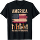 America was Built by Immigrants Diversity Immigration Rights T-Shirt - T-Shirt | Black