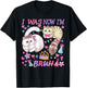 I was 6 Now I'm 7 Bruh Funny 67 Birthday Girls Cats T-Shirt - T-Shirt | Black