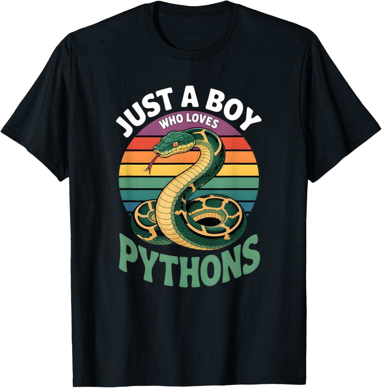 Boys Python T-Shirt - T-Shirt | Black