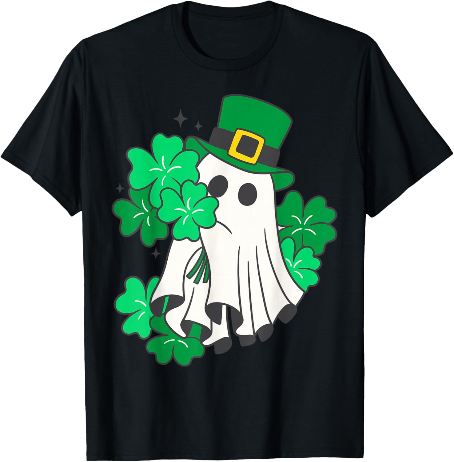 Shamrock Ireland Irish Happy St. Patrick's Day Men & Women T-Shirt - T-Shirt | Black