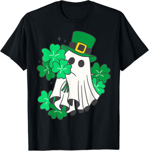 Shamrock Ireland Irish Happy St. Patrick's Day Men & Women T-Shirt - T-Shirt | Black