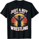Just A Boy Who Loves Wrestling T-Shirt - T-Shirt | Black