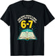 How Many Nights Reading 67 Meme Six Seven Teacher Funny T-Shirt - T-Shirt | Black