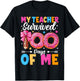 My Teacher Survived 100 Days of Me Funny 100th Day of School T-Shirt - T-Shirt | Black