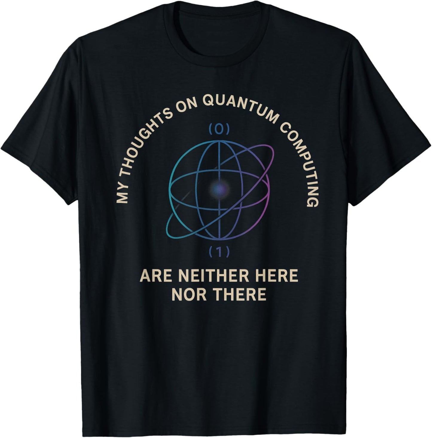 HT STEM Gift Teacher Professor Student Quantum Computing T-Shirt - T-Shirt | Black