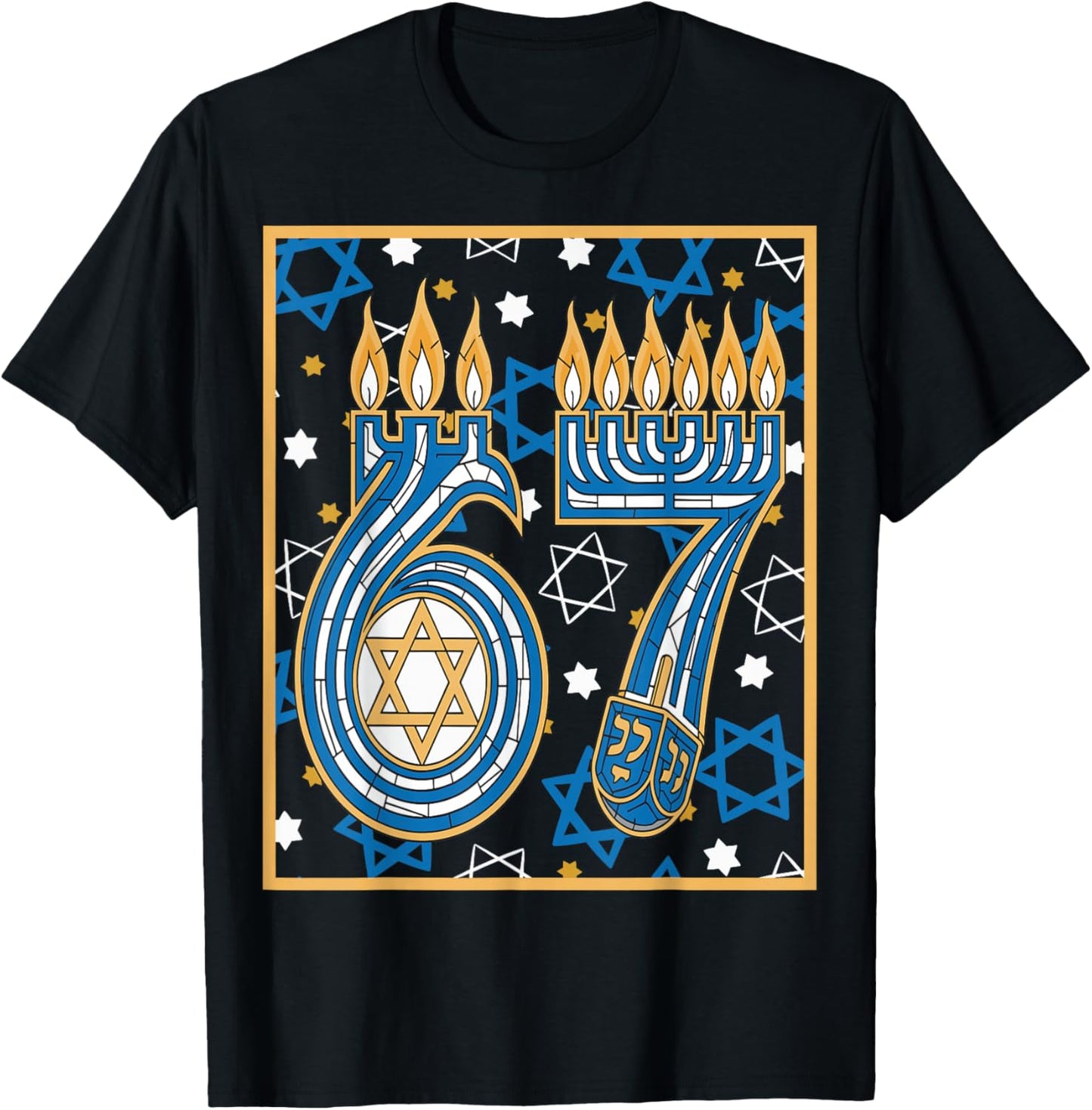 67 Hanukkah T-Shirt - T-Shirt | Black
