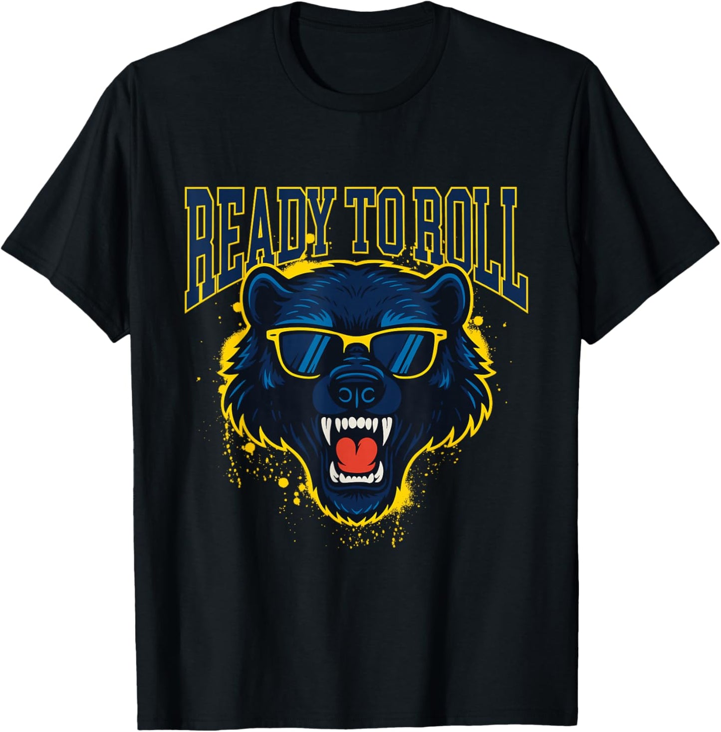 Ready to Roll - Michigan Football Lover Game Day T-Shirt - T-Shirt | Black