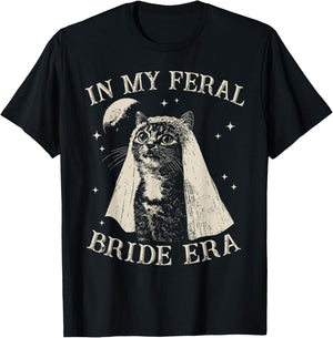 Cat in My Feral Bride Era T-Shirt - T-Shirt | Black