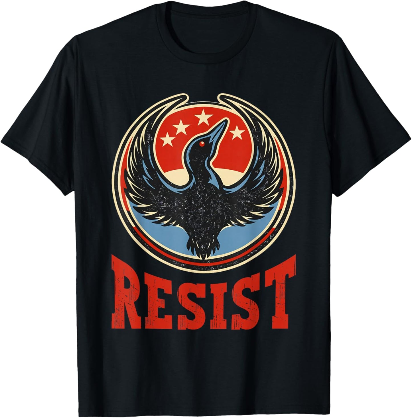 Resist Minnesota Rebel New State Flag Men Women T-Shirt - T-Shirt | Black