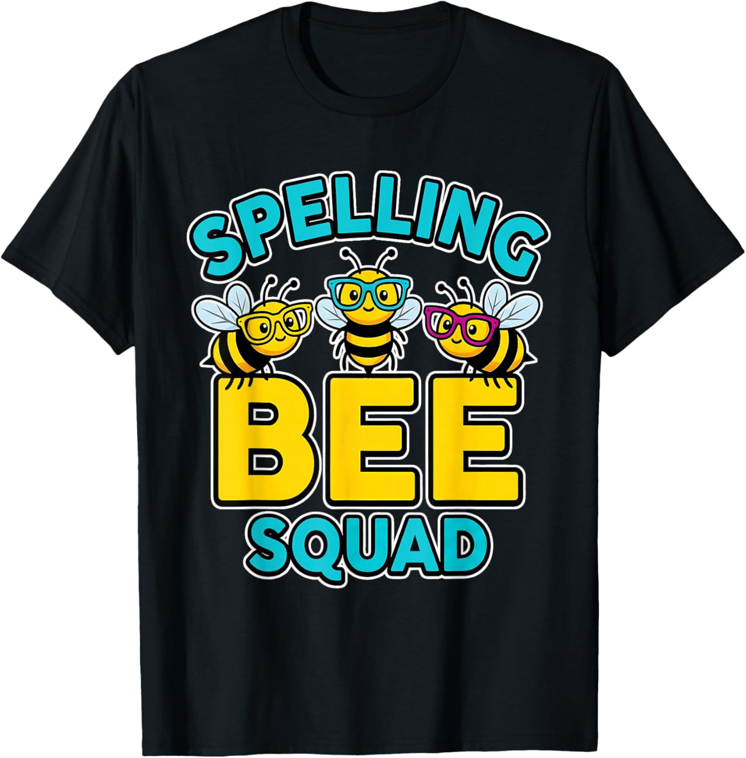 Cute Spelling Bee Squad for School Boys Girls Youth Kids T-Shirt - T-Shirt | Black