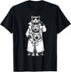 Funny Rats in Trench Coat Chaotic Feral Relatable Meme Cute T-Shirt - T-Shirt | Black