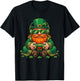 Video Game Leprechaun St Patricks Day Gamer Kids Boys Gaming T-Shirt - T-Shirt | Black