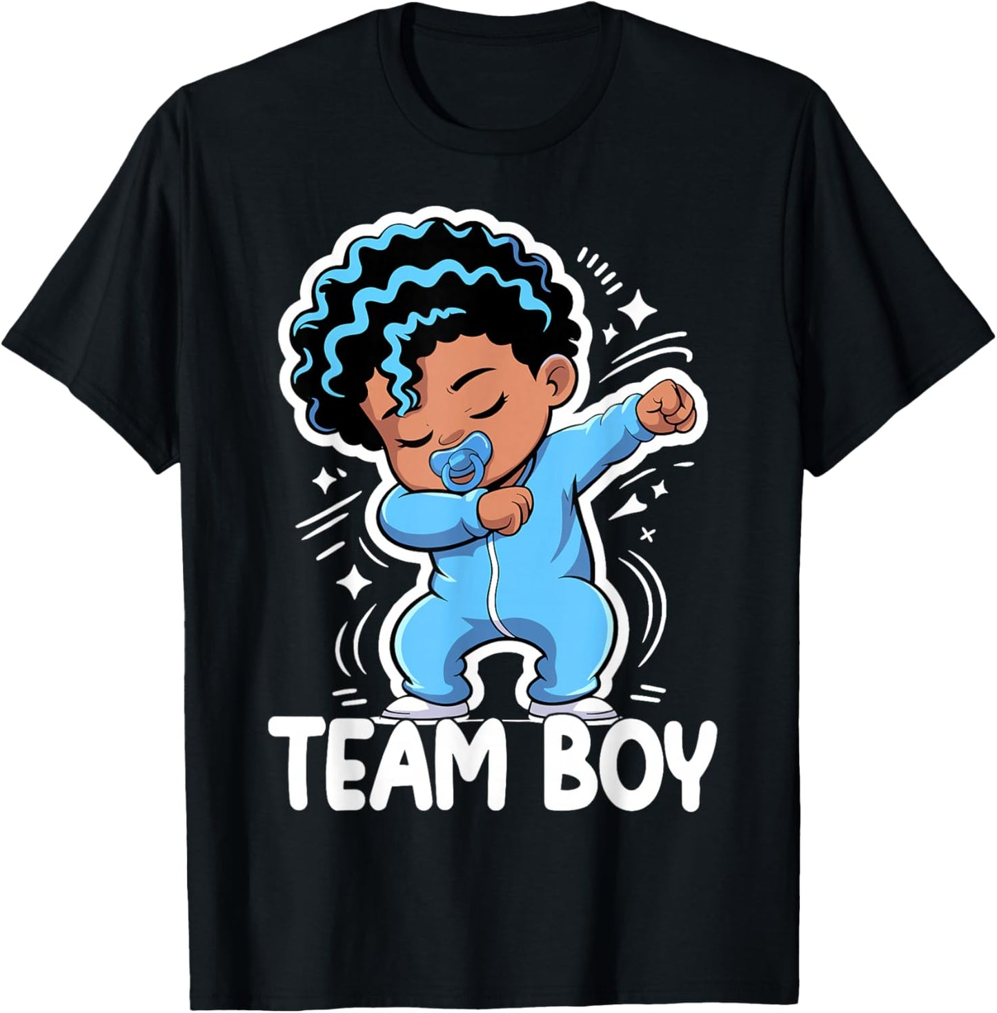Team Boy Baby Announcement Cute Gender Reveal Party T-Shirt - T-Shirt | Black