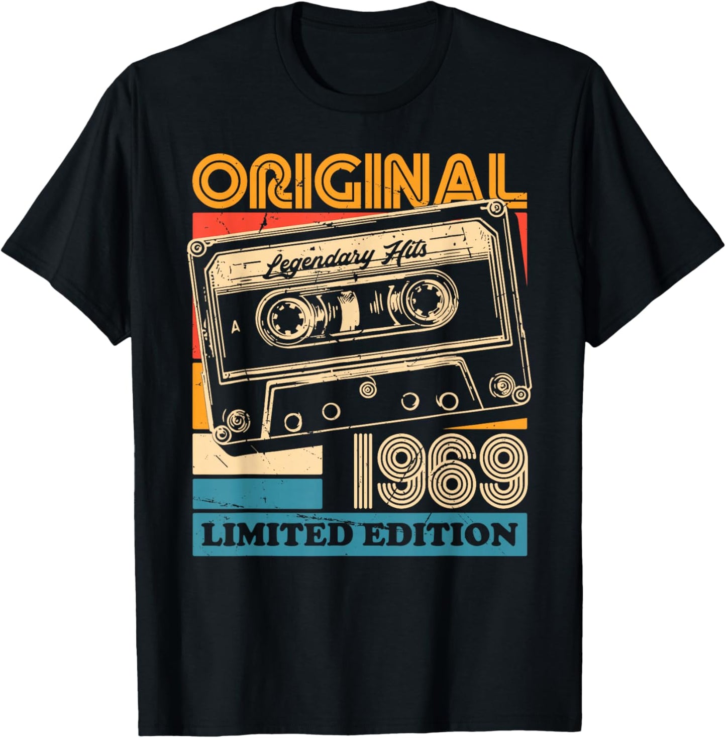 56th Birthday Retro Vintage 1969 Men Women T-Shirt - T-Shirt | Black