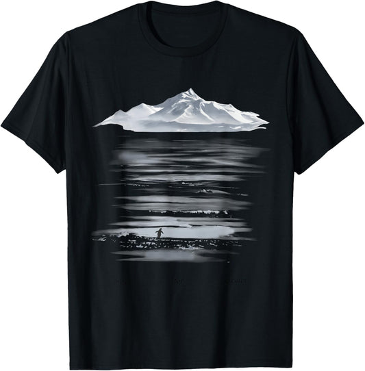 But Why Funny Penguin Meant for Greater Mountain Hiking Meme T-Shirt - T-Shirt | Black