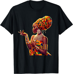 I Am Black History Black Woman African Roots Melanin Queen T-Shirt - T-Shirt | Black