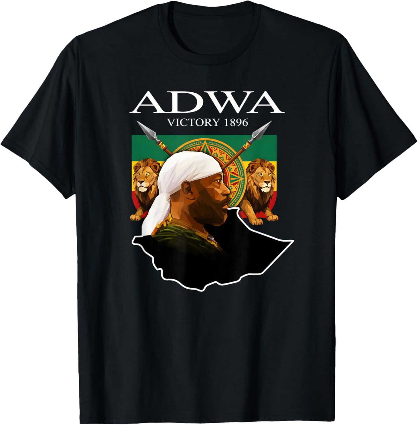 Adwa Victory Day 1896 T-Shirt - T-Shirt | Black