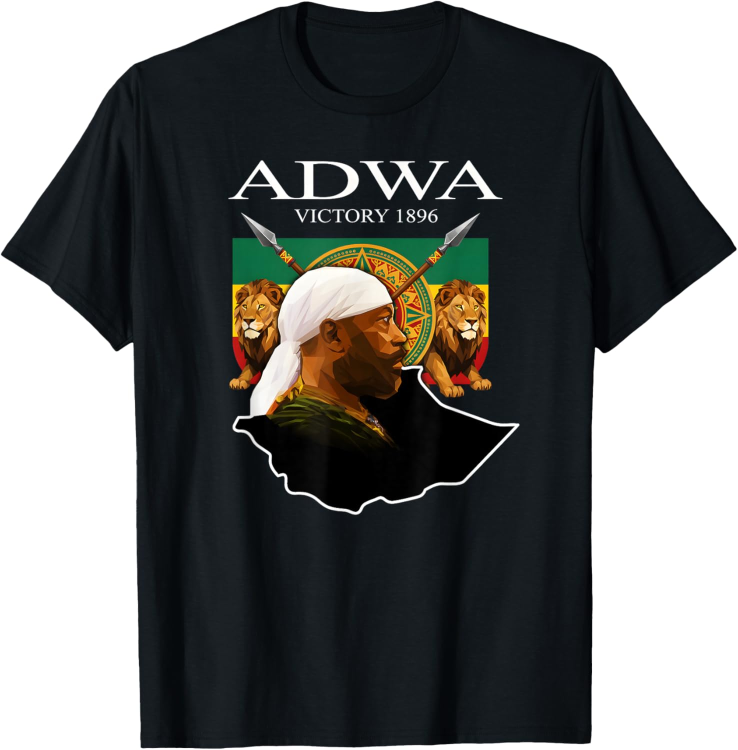 Adwa Victory Day 1896 T-Shirt - T-Shirt | Black
