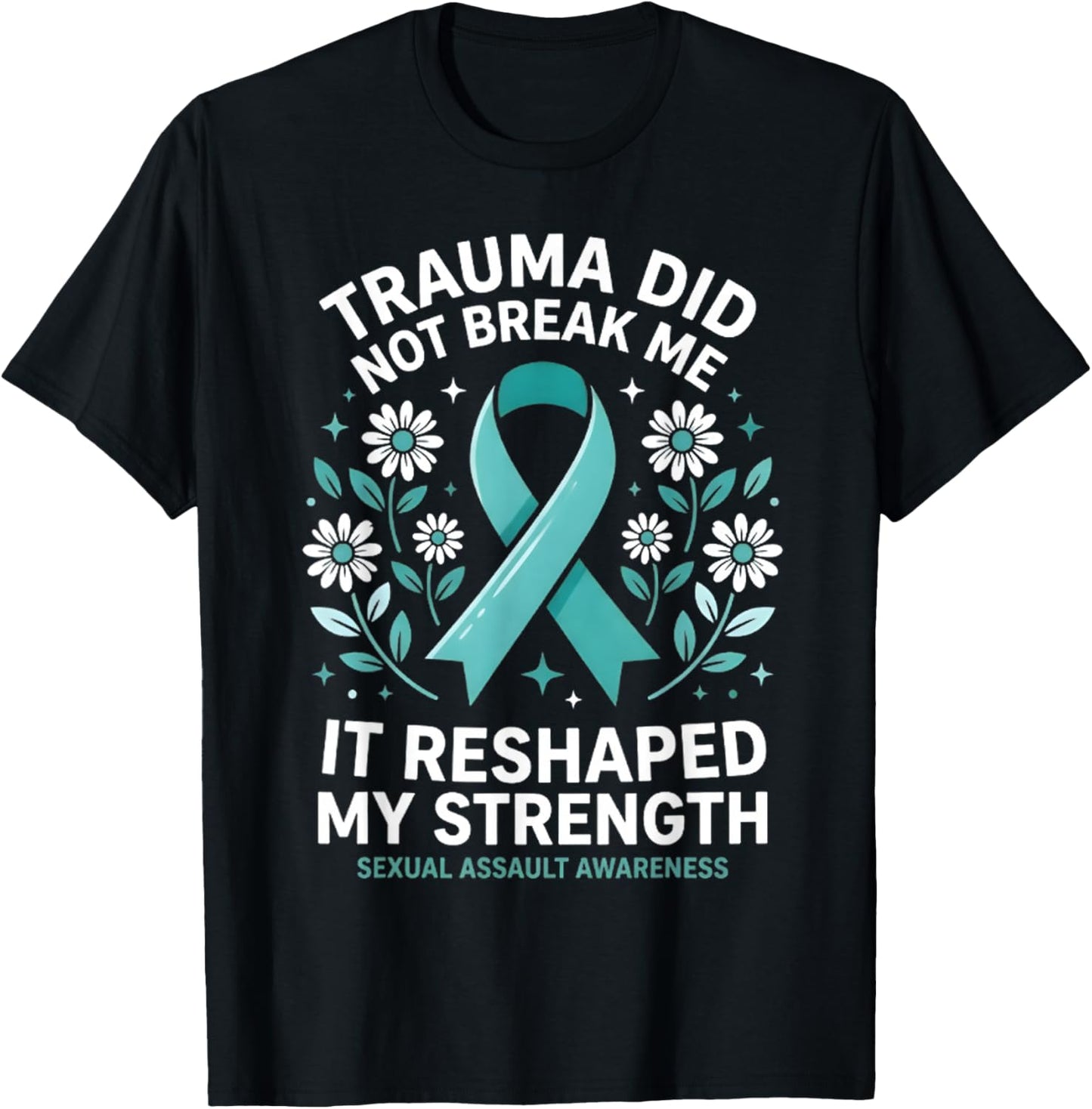 Teal Ribbon T-Shirt - T-Shirt | Black
