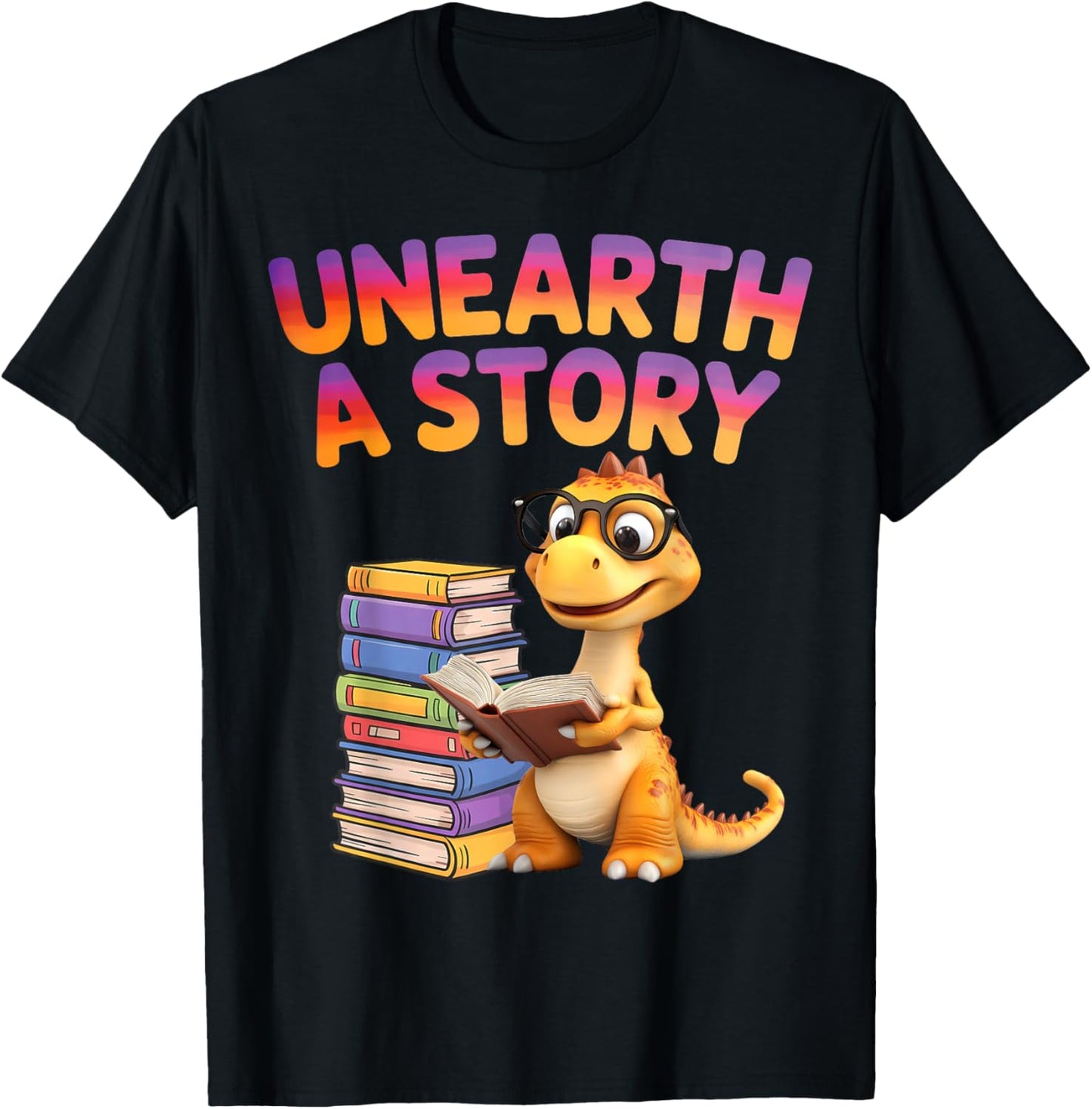 Unearth a Story Summer Reading 2026 Men Women Kids T-Shirt - T-Shirt | Black