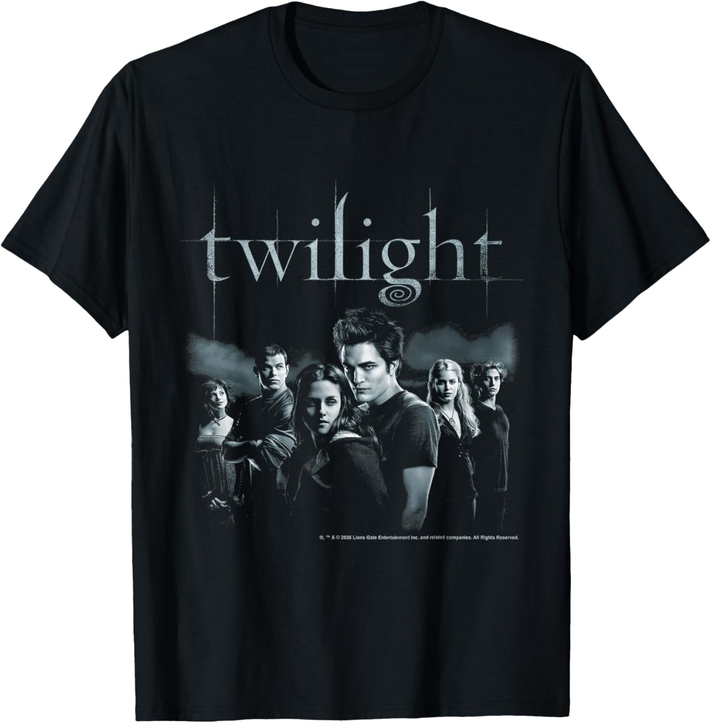 Twilight Black and White Moody Cast Photo Vampire Movie T-Shirt - T-Shirt | Black