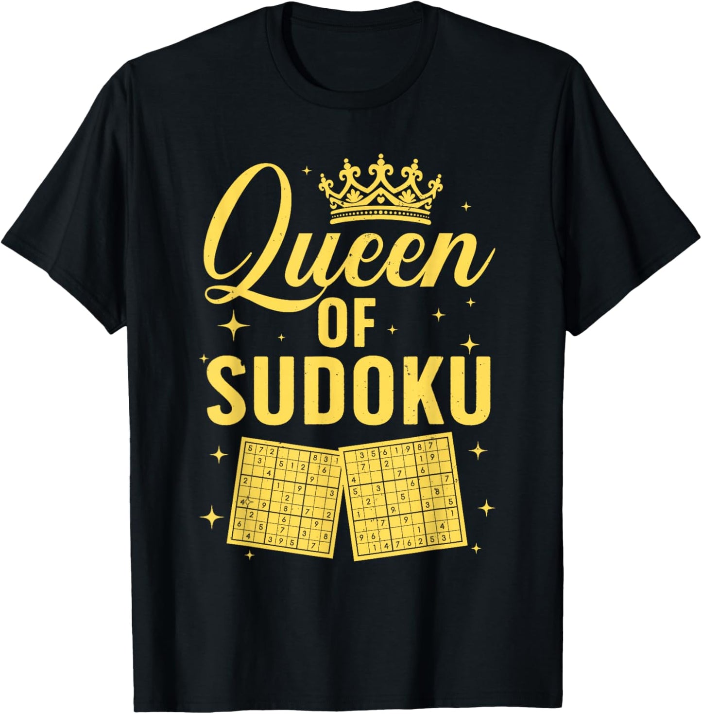 Cool Sudoku Art Girls Sudoku Player Sudoku Lovers T-Shirt - T-Shirt | Black
