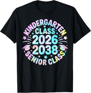 Kindergarten Graduation Class of 2026 Senior 2038 Class T-Shirt - T-Shirt | Black