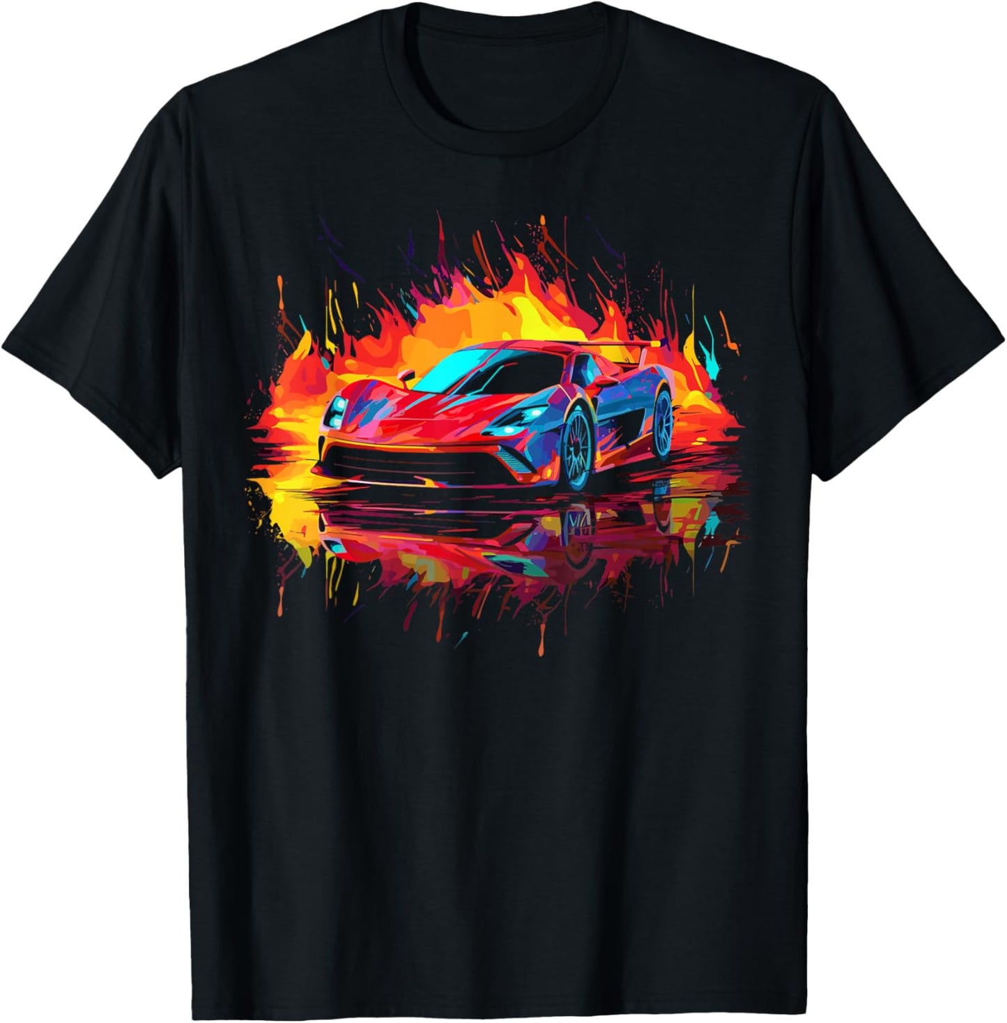Sports Car Supercar T-Shirt - T-Shirt | Black
