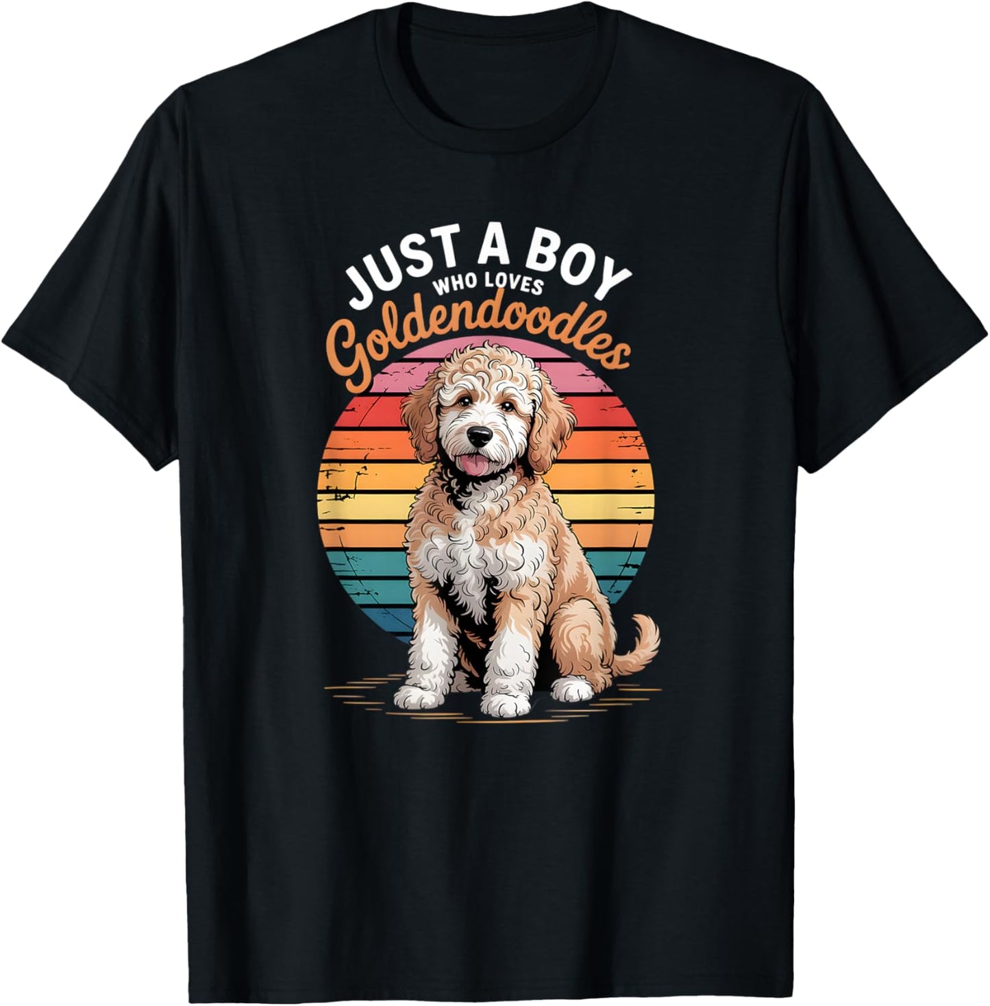 Boys Goldendoodle T-Shirt - T-Shirt | Black