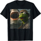 Funny Smoking Frog Meme Vintage Shark Attack Parody T-Shirt - T-Shirt | Black